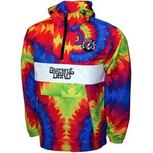 Grateful Dead - Logo - Water Resistant Pullover Anorak - XL Tie-Dye